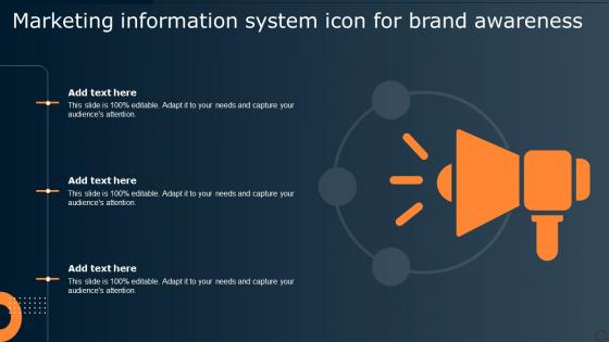 Marketing Information System Icon For Brand Awareness