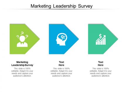 Marketing leadership survey ppt powerpoint presentation slides objects cpb