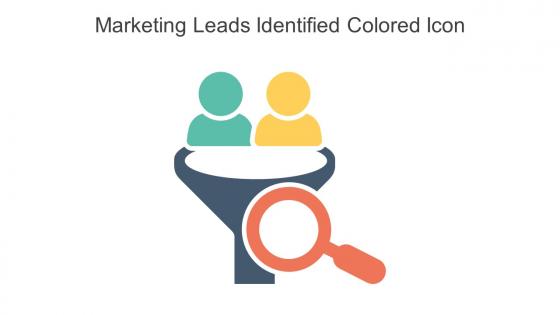Marketing Leads Identified Colored Icon In Powerpoint Pptx Png And Editable Eps Format