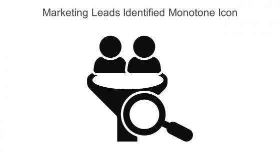 Marketing Leads Identified Monotone Icon In Powerpoint Pptx Png And Editable Eps Format