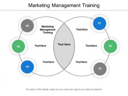 Marketing management training ppt powerpoint presentation ideas slides cpb