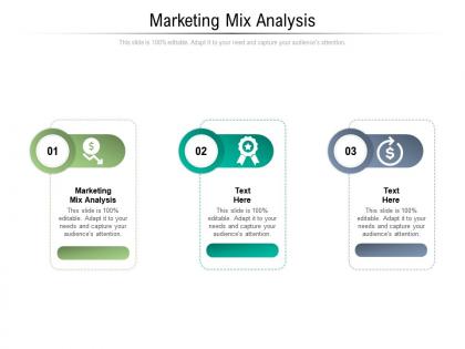 Marketing mix analysis ppt powerpoint presentation summary graphics cpb