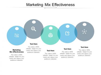 Marketing mix effectiveness ppt powerpoint presentation portfolio aids cpb