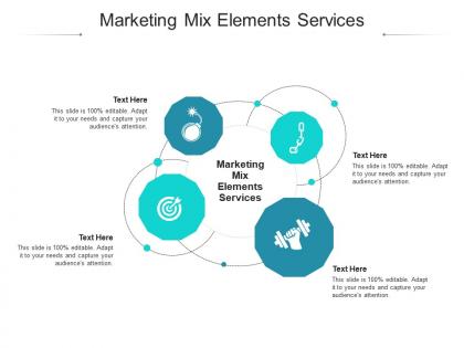 Marketing mix elements services ppt powerpoint presentation file graphic tips cpb