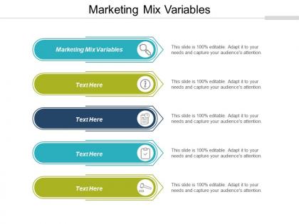 Marketing mix variables ppt powerpoint presentation outline graphics cpb