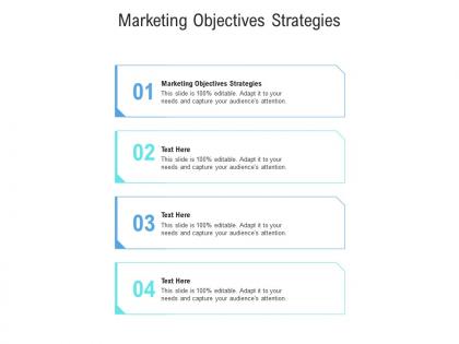 Marketing objectives strategies ppt powerpoint presentation professional images cpb