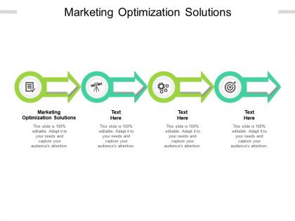 Marketing optimization solutions ppt powerpoint presentation layouts deck cpb
