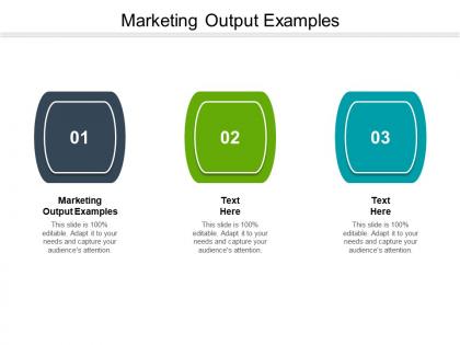 Marketing output examples ppt powerpoint presentation show summary cpb