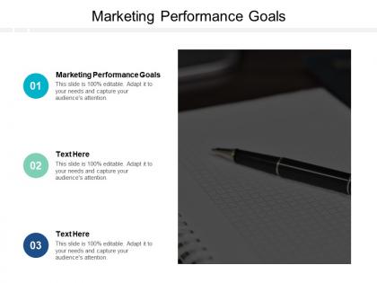 Marketing performance goals ppt powerpoint presentation summary layout ideas cpb