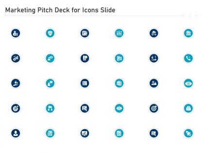 Marketing pitch deck for icons slide ppt background