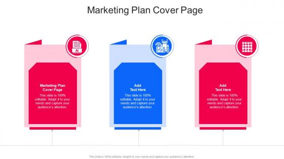 Marketing Plan Cover Page In Powerpoint And Google Slides Cpb