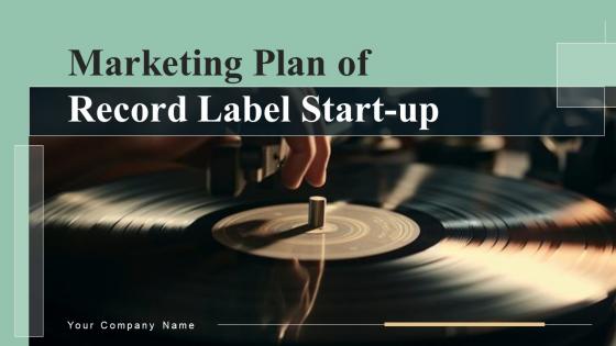 Marketing Plan Of Record Label Start Up Powerpoint Ppt Template Bundles BP MM