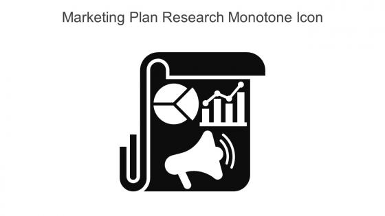 Marketing Plan Research Monotone Icon In Powerpoint Pptx Png And Editable Eps Format