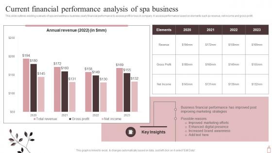 Marketing Plan To Maximize SPA Business Current Financial Performance Analysis Of Spa Strategy SS V