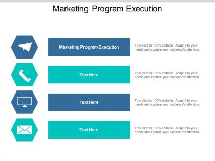 Marketing program execution ppt powerpoint presentation styles background cpb