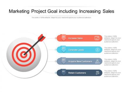 Marketing project goal including increasing sales