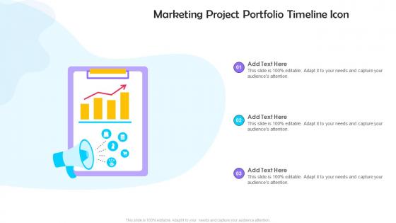 Marketing Project Portfolio Timeline Icon