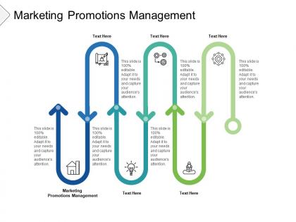 Marketing promotions management ppt powerpoint presentation summary show cpb