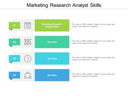Marketing research analyst skills ppt powerpoint presentation outline demonstration cpb