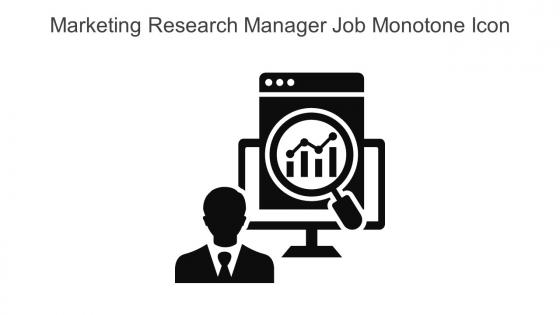 Marketing Research Manager Job Monotone Icon In Powerpoint Pptx Png And Editable Eps Format