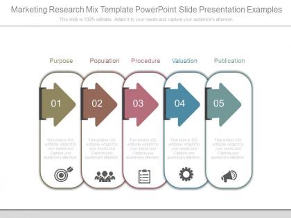 Marketing research mix template powerpoint slide presentation examples