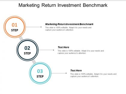 Marketing return investment benchmark ppt powerpoint presentation icon structure cpb