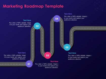 Marketing roadmap template step by step process creating digital marketing strategy