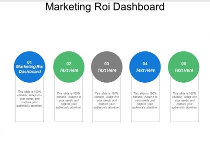 Marketing roi dashboard ppt powerpoint presentation model guide cpb