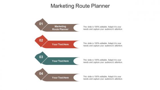 Marketing route planner ppt powerpoint presentation infographics pictures cpb