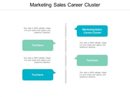 Marketing sales career cluster ppt powerpoint presentation file samples cpb