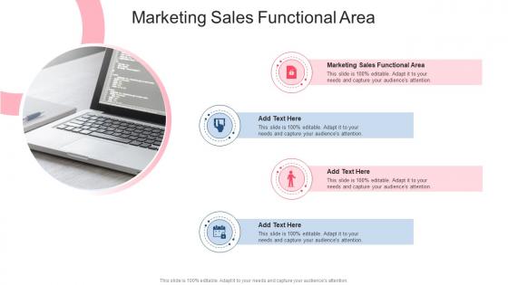 Marketing Sales Functional Area In Powerpoint And Google Slides Cpb