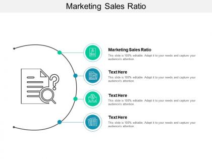 Marketing sales ratio ppt powerpoint presentation ideas guidelines cpb