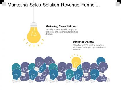 Marketing sales solution revenue funnel finance shared service delivery cpb