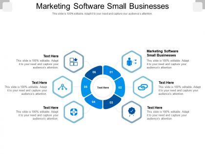Marketing software small businesses ppt powerpoint presentation model graphic tips cpb
