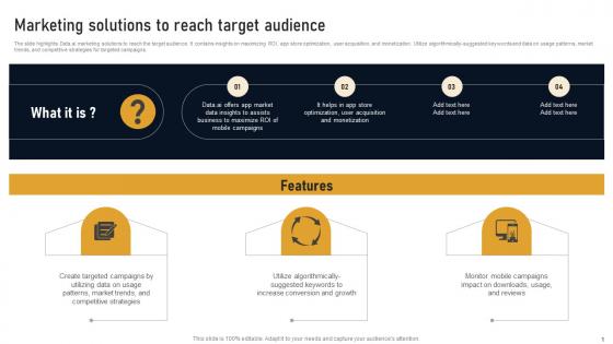 Marketing Solutions To Reach Target Audience Developing Marketplace Strategy AI SS V
