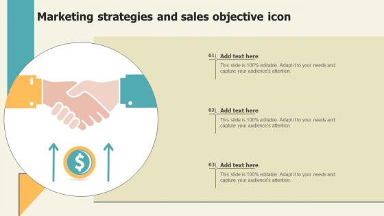 Marketing Strategies And Sales Objective Icon