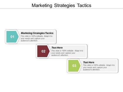 Marketing strategies tactics ppt powerpoint presentation gallery outline cpb