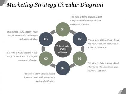 Marketing strategy circular diagram powerpoint slide clipart