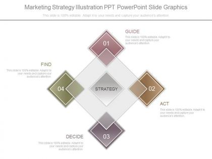 Marketing strategy illustration ppt powerpoint slide graphics
