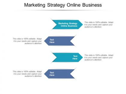 Marketing strategy online business ppt powerpoint presentation professional design cpb