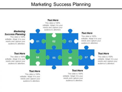 Marketing success planning ppt powerpoint presentation model templates cpb
