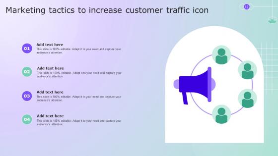 Marketing Tactics To Increase Customer Traffic Icon