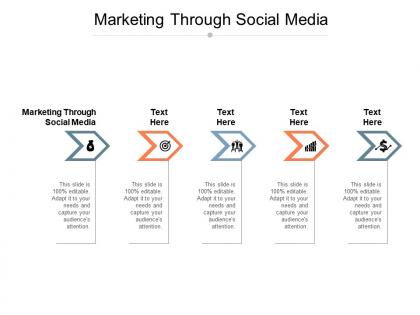 Marketing through social media ppt powerpoint presentation model slide download cpb
