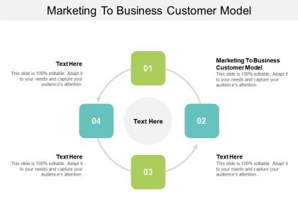 Marketing to business customer model ppt powerpoint presentation infographics portfolio cpb