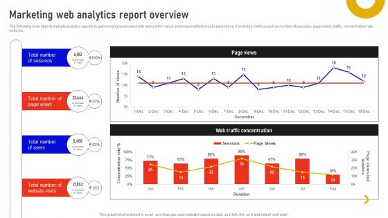 Marketing Web Analytics Report Overview Marketing Data Analysis MKT SS V