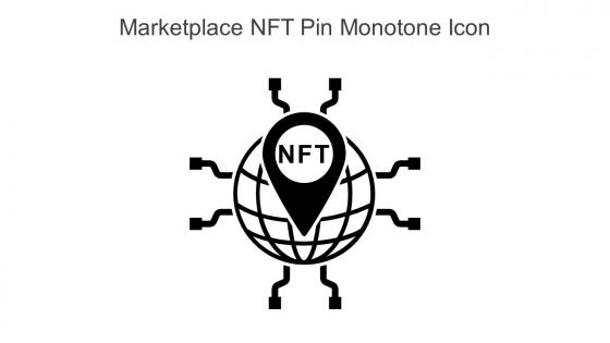 Marketplace NFT Pin Monotone Icon In Powerpoint Pptx Png And Editable Eps Format