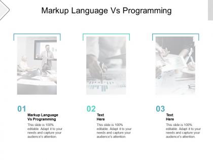 Markup language vs programming ppt powerpoint presentation templates cpb