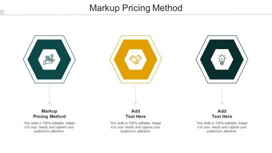 Markup Pricing Method Ppt PowerPoint Presentation Portfolio Icons Cpb