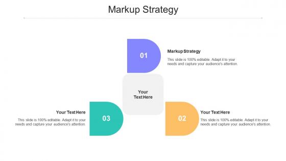 Markup Strategy Ppt Powerpoint Presentation Model Graphics Pictures Cpb