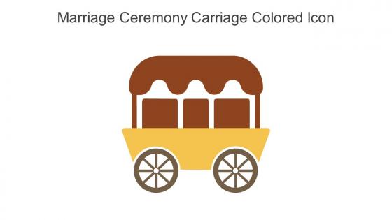 Marriage Ceremony Carriage Colored Icon In Powerpoint Pptx Png And Editable Eps Format